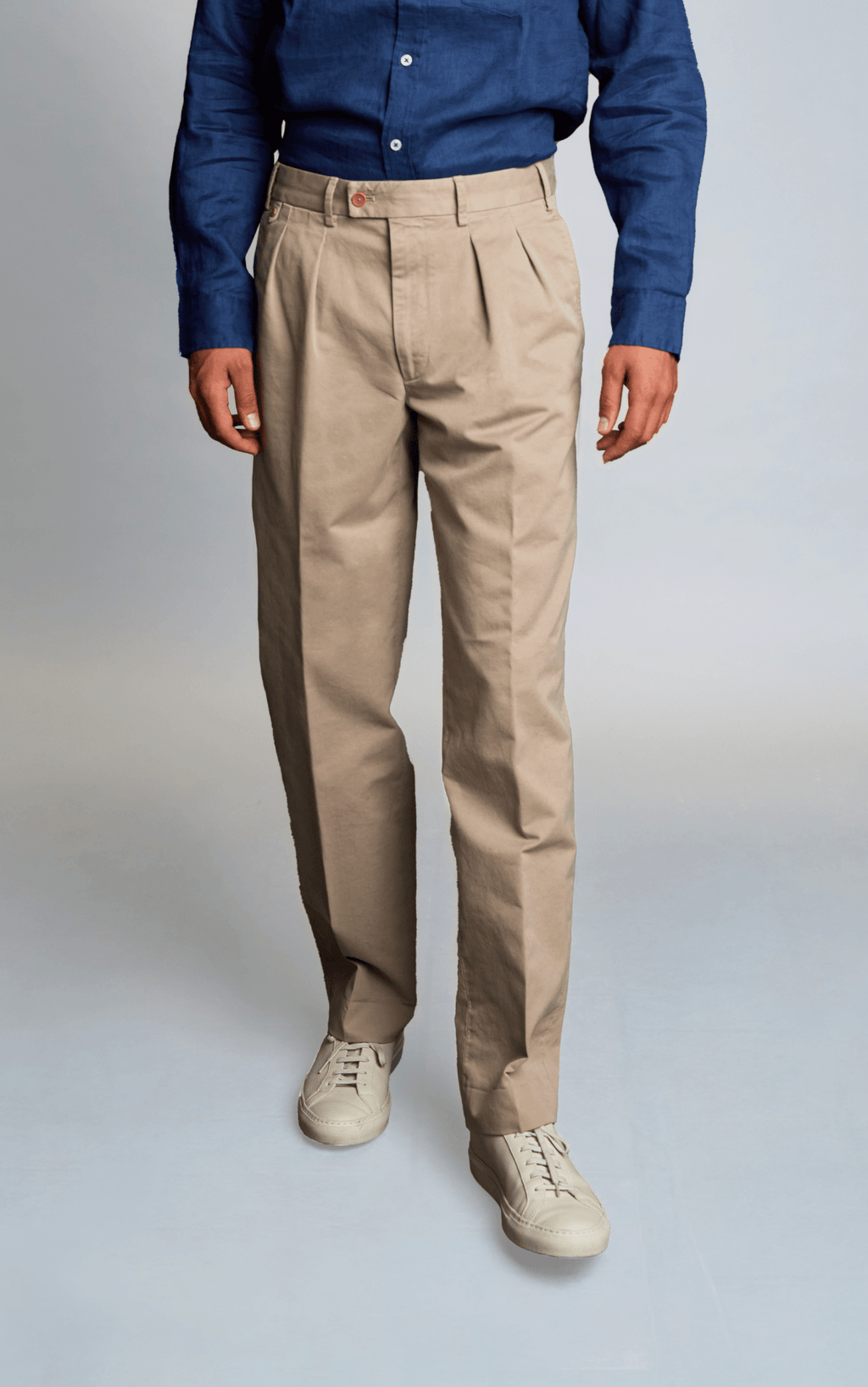 Pantalon taille haute version sport beige sable - BAC J