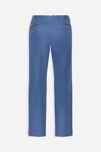 CHINO CHIC GABARDINE DE COTON BLEU COBALT - BZV3 - BERNARD ZINS