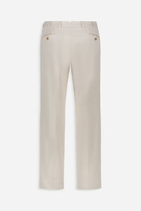 CHINO CHIC GABARDINE DE COTON SABLE BLANC - BZV3 - BERNARD ZINS