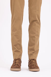 CHINO CHIC GABARDINE DE COTON STRETCH BEIGE KASAÏ - BZV3 - BERNARD ZINS