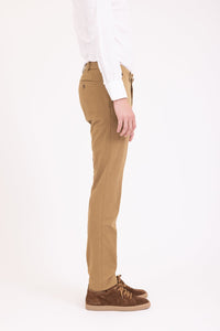 CHINO CHIC GABARDINE DE COTON STRETCH BEIGE KASAÏ - BZV3 - BERNARD ZINS