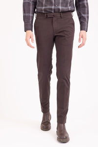 CHINO CHIC GABARDINE DE COTON STRETCH CABOSSE - BZV3 - BERNARD ZINS