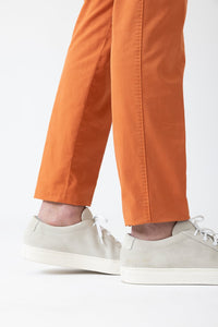 CHINO CHIC GABARDINE DE COTON STRETCH CURCUMA - BZV3 - BERNARD ZINS