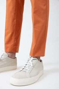 CHINO GABARDINE DE COTON STRETCH CURCUMA - BZV2 - BERNARD ZINS