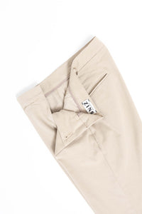 CHINO GABARDINE DE COTON STRETCH GREGE - BOAT - BERNARD ZINS