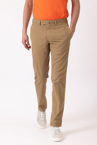 CHINO GABARDINE DE COTON STRETCH JASPE - BZV2 - BERNARD ZINS