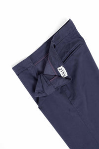 CHINO GABARDINE DE COTON STRETCH MARINE - BOAT - BERNARD ZINS