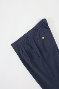 CHINO GABARDINE DE COTON STRETCH MARINE - BZV2 2PF - BERNARD ZINS