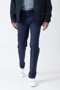 CHINO GABARDINE DE COTON STRETCH NAVY - BZV2 - BERNARD ZINS