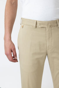 CHINO GABARDINE DE COTON STRETCH SARI - BZV2 - BERNARD ZINS