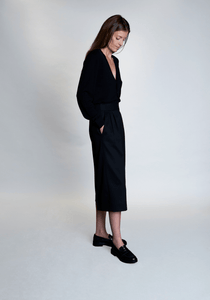 Pantalon 7/8 Paul noir - BERNARD ZINS