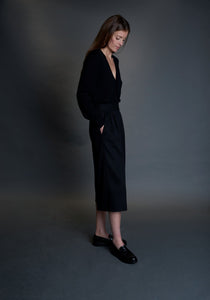 Pantalon 7/8 Paul noir - BERNARD ZINS