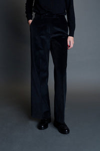 Pantalon Chloé en coton stretch noir - BERNARD ZINS