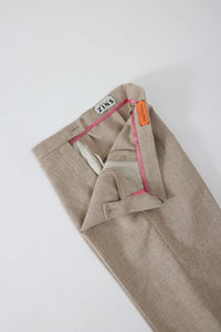 PANTALON CIGARETTE MICROFIBRE BEIGE NATUREL - COSY - BERNARD ZINS