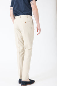 PANTALON COTON STRETCH BEIGE CERAMIQUE - BZV3 2PF - BERNARD ZINS