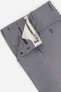 PANTALON COTON STRETCH BZV3 - GRIS BLEU - BERNARD ZINS