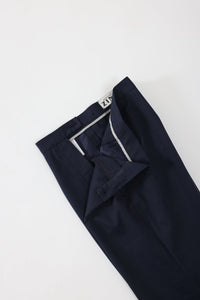 PANTALON COTON STRETCH COLVERT - NAVY - 96102/049 - BERNARD ZINS