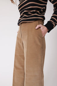 PANTALON COTON VELOURS FINES CÔTES MIEL - CHLOE - BERNARD ZINS