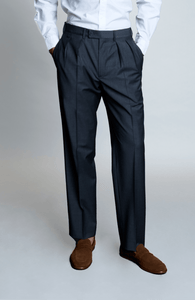 ネイビー スラックス ZINS Men's chic pants – BERNARD ZINS