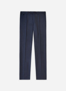Pantalon denim de ville en serge de laine bleue - BZV3 - BERNARD ZINS
