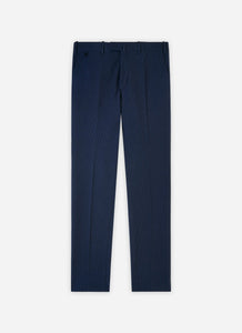 Pantalon en seersucker à rayures bleu marine/bleu nuit - BZV3 - BERNARD ZINS
