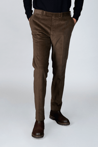 Pantalon en velours milleraies vison - BZV3 - BERNARD ZINS