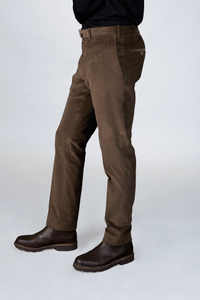 Pantalon en velours milleraies vison - BZV3 - BERNARD ZINS