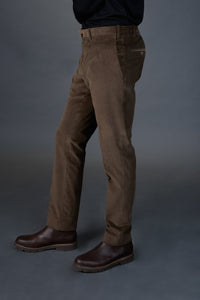 Pantalon en velours milleraies vison - BZV3 - BERNARD ZINS