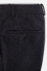 Pantalon flanelle de laine gris foncé - BZV3 - BERNARD ZINS