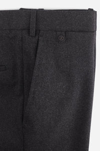 Pantalon flanelle laine voyage gris ardoise - BZV3 - BERNARD ZINS