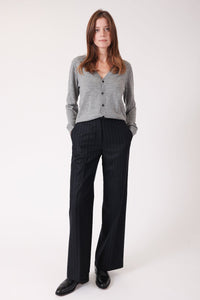 PANTALON FLANELLE NOIR - CHLOE - BERNARD ZINS