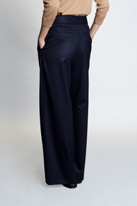 Pantalon Joe en laine bleu - BERNARD ZINS