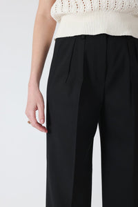 PANTALON LAINE BIO NOIR - REBECCA - BERNARD ZINS