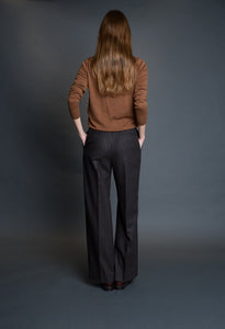 Pantalon laine Chloé marron cuivré - BERNARD ZINS