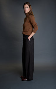 Pantalon laine Chloé marron cuivré - BERNARD ZINS