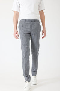 PANTALON LAINE VOYAGE GRIS CHINÉ - BZV3 - BERNARD ZINS