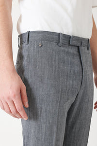 PANTALON LAINE VOYAGE GRIS CHINÉ - BZV3 - BERNARD ZINS