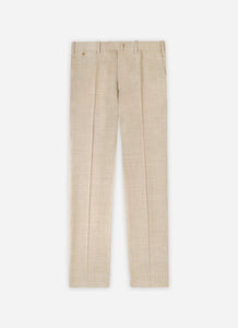 Pantalon mélange laine et lin naturel - BZV3 - BERNARD ZINS