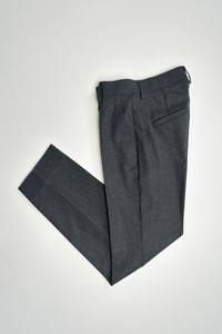 Pantalon SOCOA en serge de laine gris foncé - BERNARD ZINS