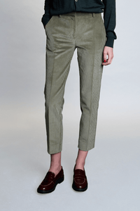 Pantalon Socoa en velours vert sauge - BERNARD ZINS