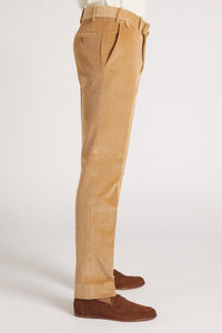 Pantalon Sorbonne en coton stretch beige doré - BERNARD ZINS