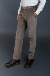 Pantalon Sorbonne en coton stretch seigle - BERNARD ZINS