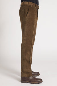 Pantalon Sorbonne en coton stretch taupe - BERNARD ZINS