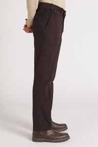 Pantalon Sorbonne en drill de coton Fève de cacao - BERNARD ZINS