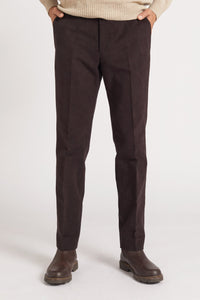 Pantalon Sorbonne en drill de coton Fève de cacao - BERNARD ZINS