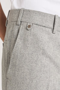 Pantalon Sorbonne en laine gris perle - BERNARD ZINS