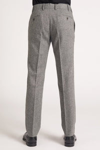 Pantalon Sorbonne en laine noir et blanc - BERNARD ZINS