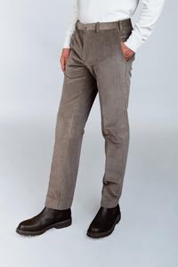Pantalon Sorbonne en velours grosse côte seigle - BERNARD ZINS