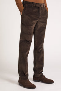 Pantalon Sorbonne en velours japonais chocolat - BERNARD ZINS