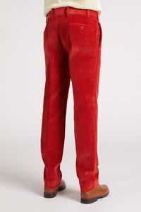 Pantalon Sorbonne en velours japonais coquelicot - BERNARD ZINS